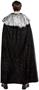 Rubies Adult Black Full Length Cape with Faux Fur Collar