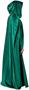 Rubies Adult Green Full Length Hooded Renaissance Cloak