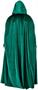 Rubies Adult Green Full Length Hooded Renaissance Cloak