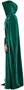 Rubies Adult Green Full Length Hooded Renaissance Cloak