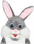 Rabbit Complete (Grey) Mascot Adult Costume