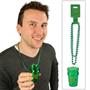 33" St. Pat's Bead Necklace with Shot Glass