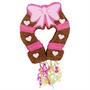 Pink Cowgirl 19" Pull-String Horseshoe Pinata