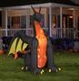 Projection Animated Giant Airblown Fire & Ice Dragon w/Wings (RRG)