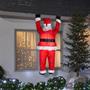 Santa Hanging From Roof Airblown