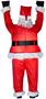 Santa Hanging From Roof Airblown