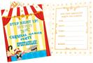 Carnival Games Invitations 