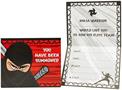 Ninja Warrior Party Invitations 