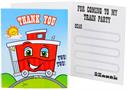 Two-Two Train 2nd Birthday Thank-You Notes