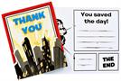 Superhero Comics Thank-You Notes 