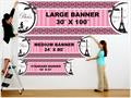 Paris Damask Birthday Banner