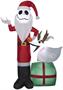 5 Foot The Nightmare Before Christmas Jack Skellington and Zero Light Up Inflatable Lawn Decoration