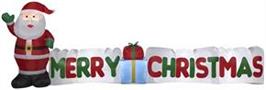 9 Foot Merry Christmas Santa Light Up Inflatable Lawn Decoration