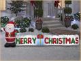 9 Foot Merry Christmas Santa Light Up Inflatable Lawn Decoration