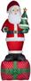 10 Foot Santa Scene Light Up Christmas Inflatable Lawn Decoration