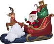 9.5 Foot Santa's Sleigh Light Up Christmas Inflatable Lawn Decoration