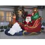 9.5 Foot Santa's Sleigh Light Up Christmas Inflatable Lawn Decoration
