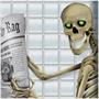 Skeleton Restroom Door Cover