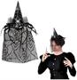 Spider Witch Hat Headband w/Veil