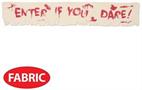 Enter If You Dare! Fabric Banner