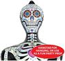 Day Of The Dead Inflatable Skeleton