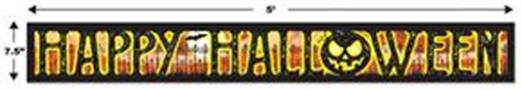 Metallic Happy Halloween Banner