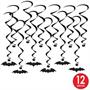 Bat Silhouette Whirls