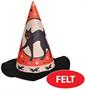 Vintage Halloween Felt Witch Hat