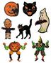 Vintage Halloween Clings