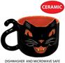 Vintage Halloween Ceramic Black Cat Mug