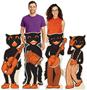 Vintage Halloween Scat Cat Band Stnd-Ups
