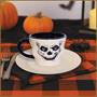 Vintage Halloween Ceramic Skull Mug