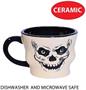 Vintage Halloween Ceramic Skull Mug