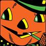 Vintage Halloween Cat & J-O-L Stand-Ups