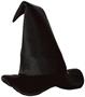 Satin-Soft Black Witch Hat
