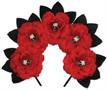 Day Of The Dead Red Floral Headband