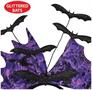 Glittered Bat Headband