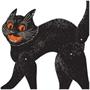 Vintage Halloween Jointed Scratch Cat