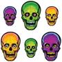 Vintage Halloween Nite-Glo Skull Cutouts