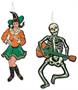 Vintage Halloween Jointed GoGo Dancers