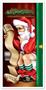 Santa Restroom Door Cover