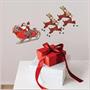 Vintage Christmas Santa & Sleigh Cutouts