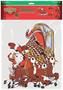 Vintage Christmas Santa & Sleigh Cutouts