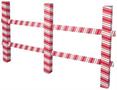 3-D Candy Cane Fence Prop