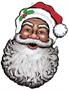 Display Santa Face Cutout