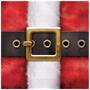 Santa's Belt Buckle Luncheon Napkins