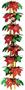 Poinsettia & Holly Garland/Column