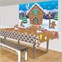 Gingerbread House Fabric Backdrop
