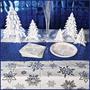 Metallic Snowflake Tablecover