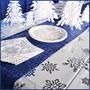 Metallic Snowflake Tablecover